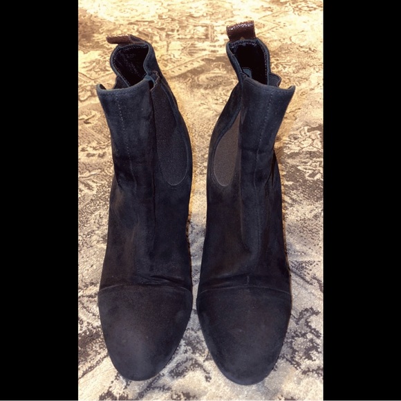 Louis Vuitton Uniform Suede Monogram Booties 38.5 - Picture 3 of 6